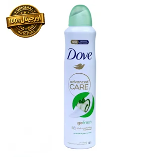 اسپری ضد تعریق داو (انگلیسی اورجینال)go fresh با رایحه خیار و چای سبز حجم ۲۵۰ میل